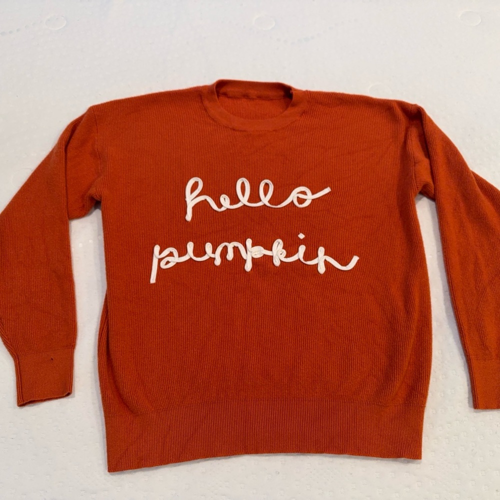 Hello Pumpkin Women's Sweater - Orange